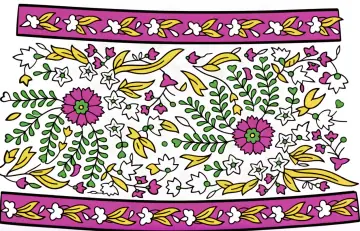 Block-print motif