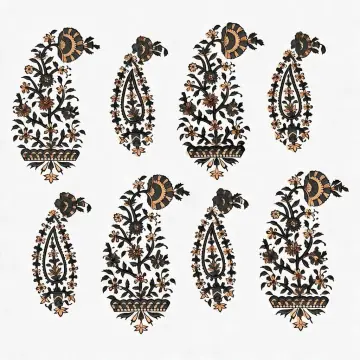 Block-print motif