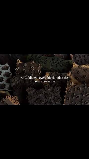 Hand-carved wooden blocks used in the Gul Dhaga atelier